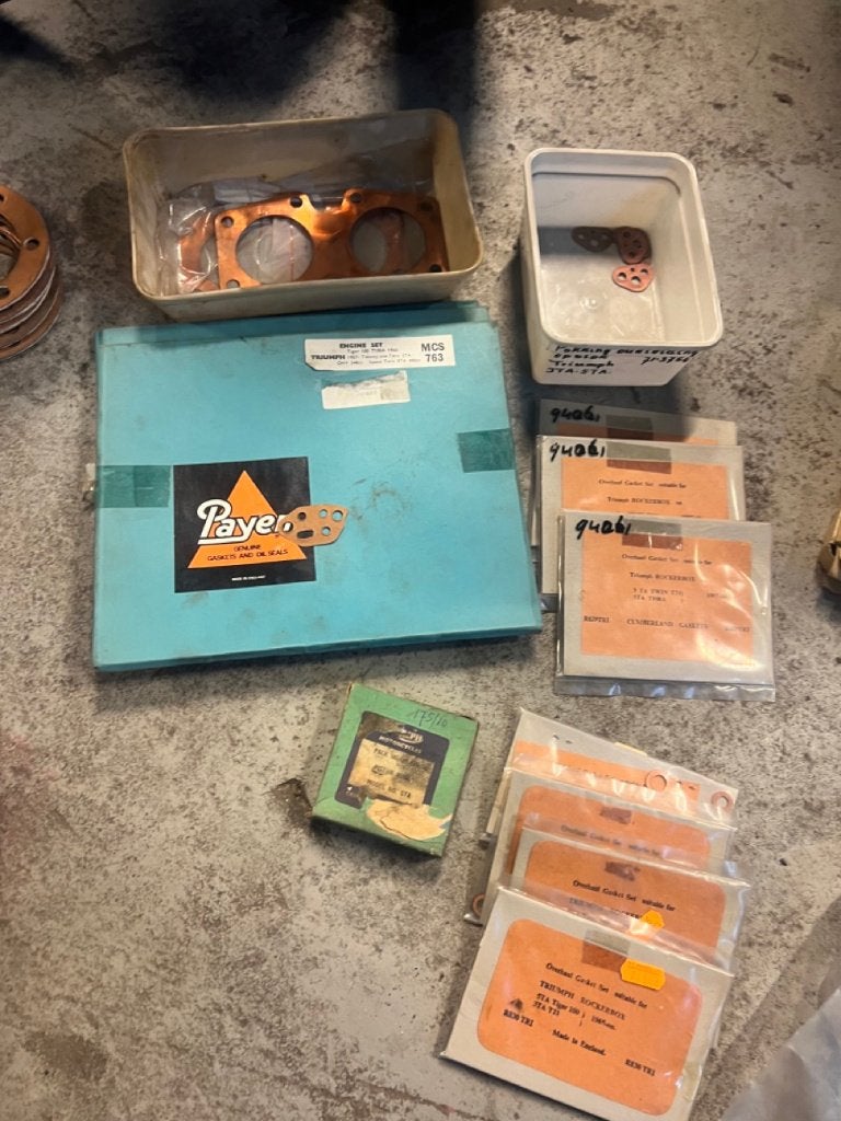 NOS Triumph 5TA 3TA pakkingen, T90, BSA b31 b33 en Norton, Ophalen of Verzenden, Nieuw