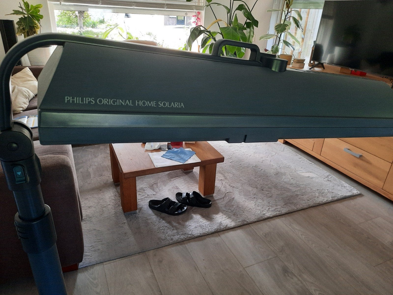 Philips H B 811 Solarium  inklapbaar en mobiel, Ophalen, Zonnebank enkelzijdig, Minder dan 10 lampen