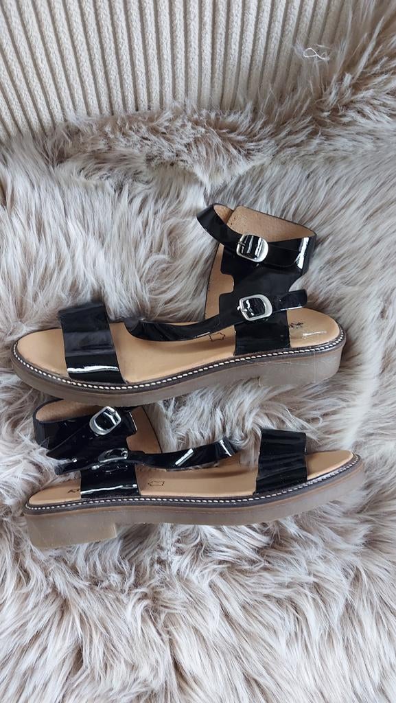 Nieuwe KICKERS leren dames sandalen Maat 41, KICKERS, Zwart, Nieuw, Sandalen of Muiltjes