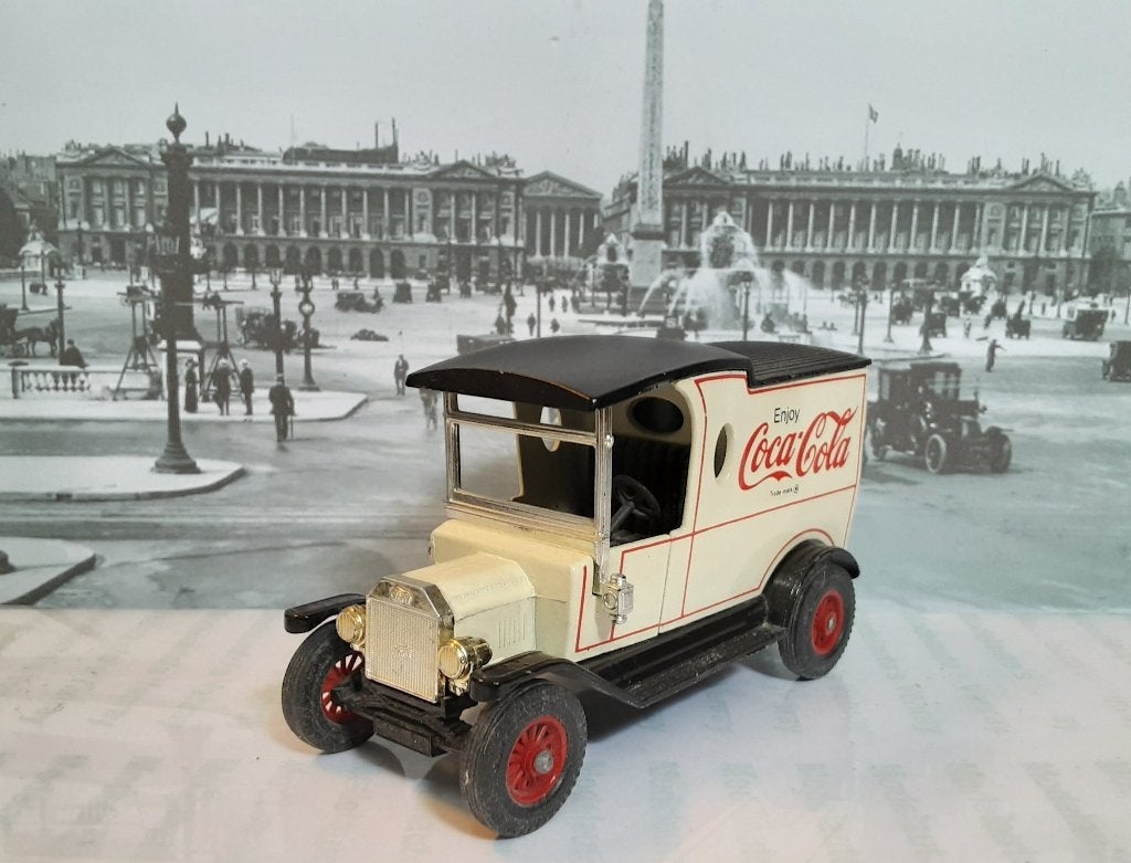 1:35 Ford Model T "Coca Cola"1912; Matchbox Y-12 v3.1, Ophalen of Verzenden, Gebruikt, Bus of Vrachtwagen
