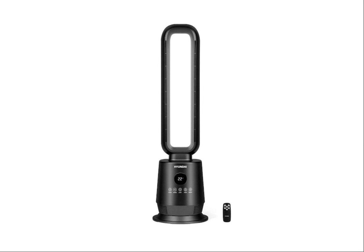 Hyundai bladeless ventilator zwart, Ophalen, Ventilator met afstandsbediening, Nieuw, Torenventilator