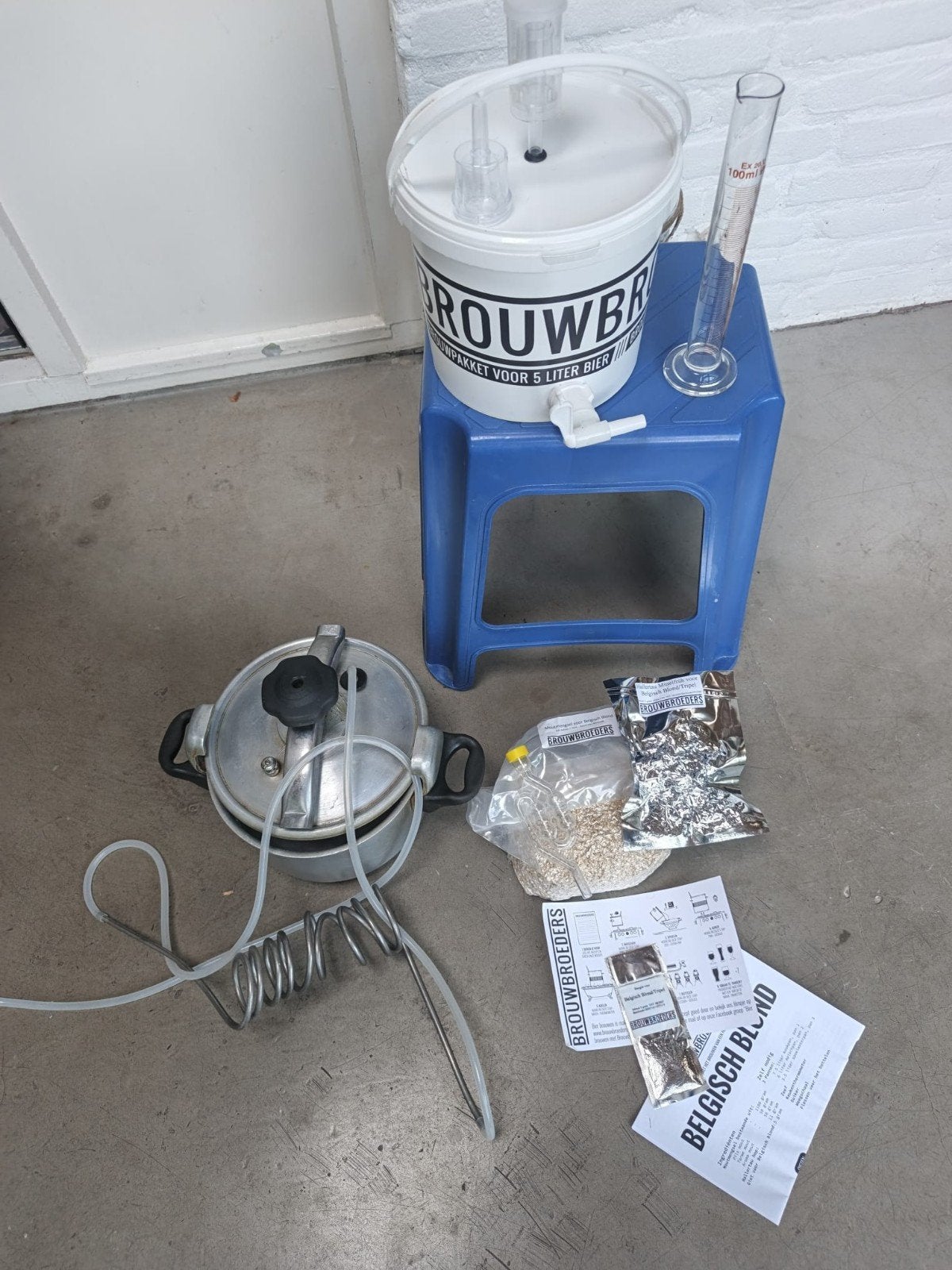 Bierbrouwen pakket met distillerketel /Distillerketel, Ophalen