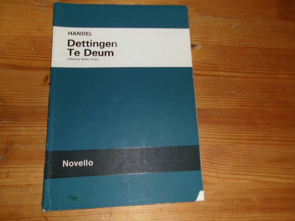 Handel - dettingen te deum, Muziek en Instrumenten, Bladmuziek, Klassiek, Ophalen of Verzenden, Artiest of Componist, Gebruikt