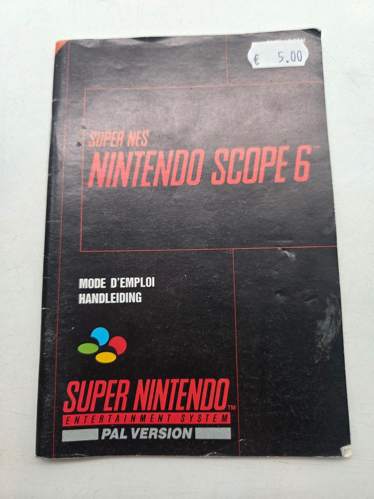 Super Nintendo Scope 6 Handleiding - PAL Versie, Spelcomputers en Games, Nintendo, Gebruikt, Overige genres, 1 speler