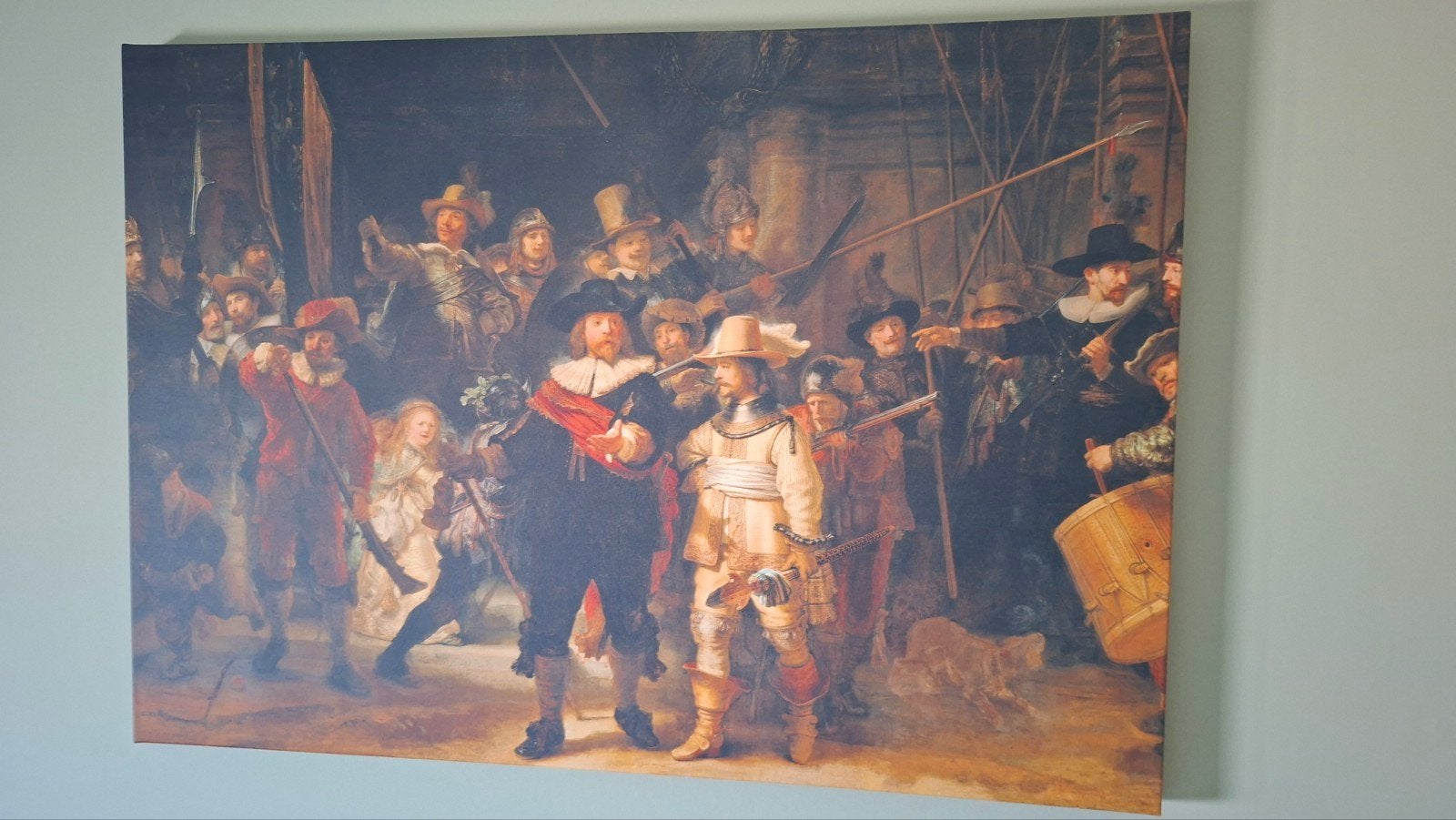 nachtwacht schilderij op canvas, Ophalen