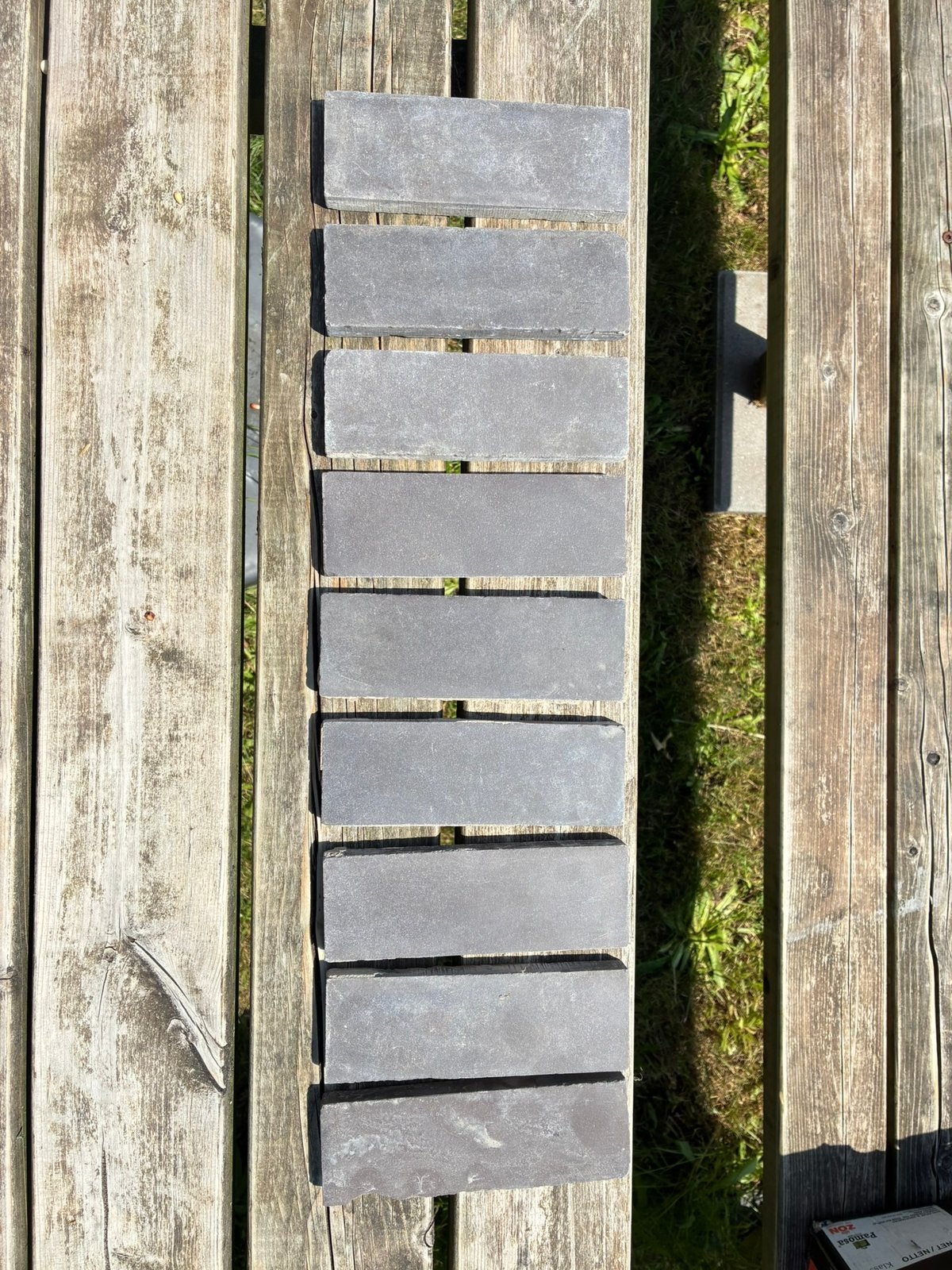 Keramische imitatie Belgisch hardsteen plinten, Overige materialen, Gebruikt, Ophalen of Verzenden, 250 cm of meer