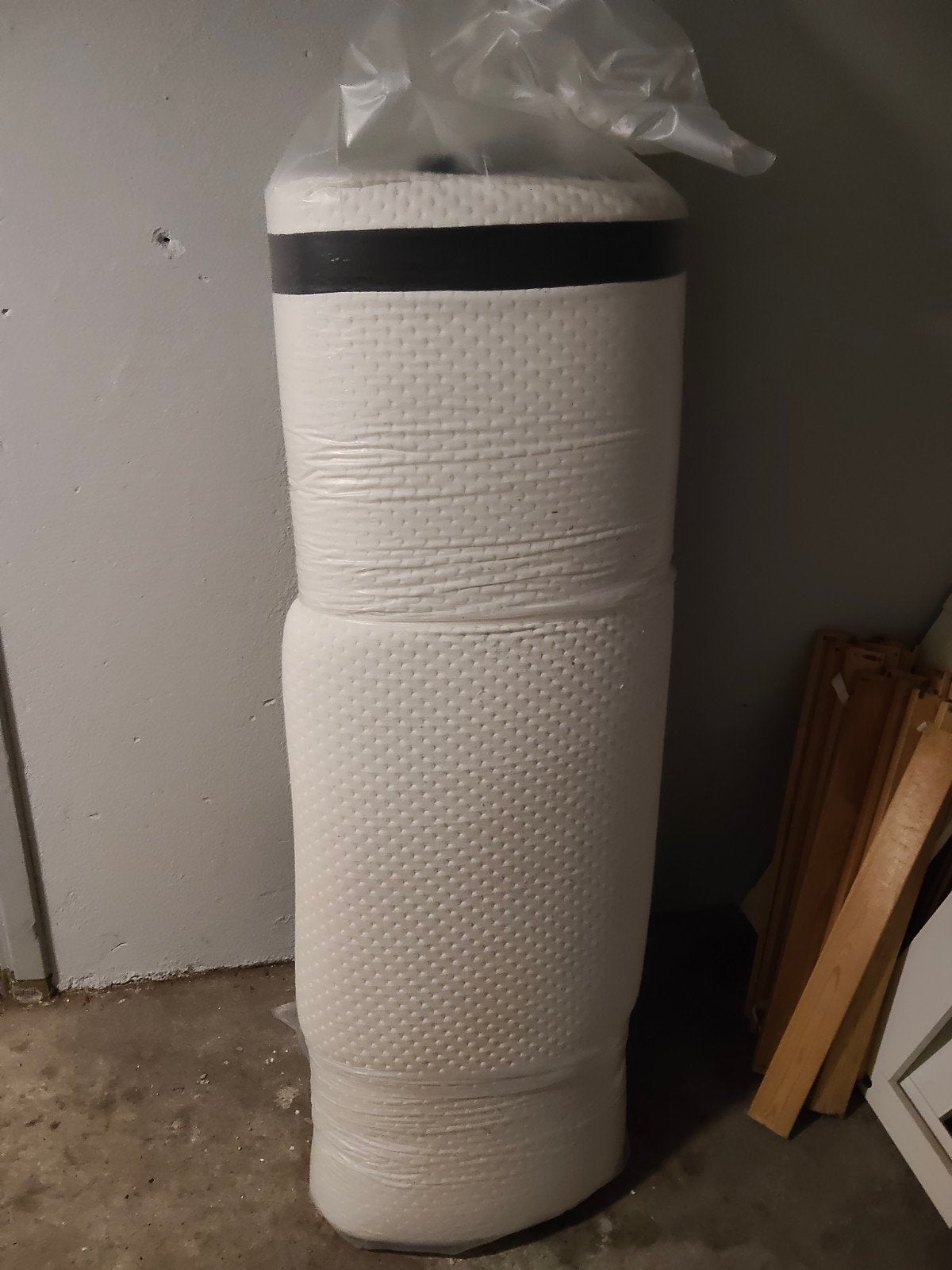 Topper matras 140x200 cm, 6 cm dik met afritsbare hoes, Ophalen, Tweepersoons, 140 cm