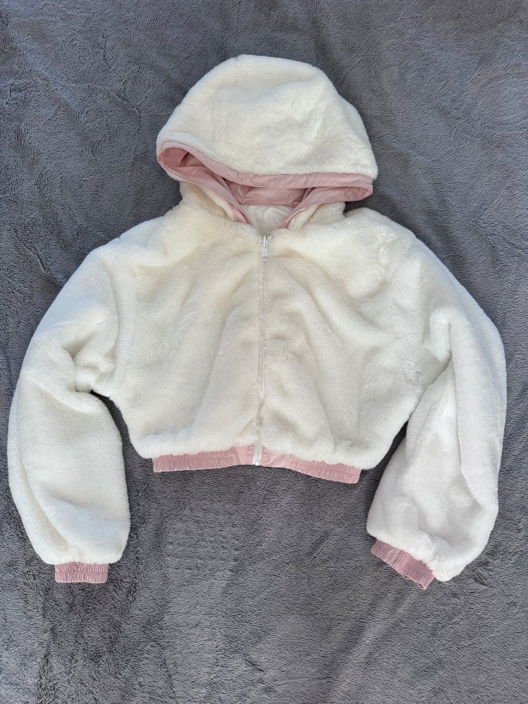 Reversible Tally Weijl Faux Fur Jas / Roze & Wit – Maat, Ophalen of Verzenden, Zo goed als nieuw, Meisje, Jas