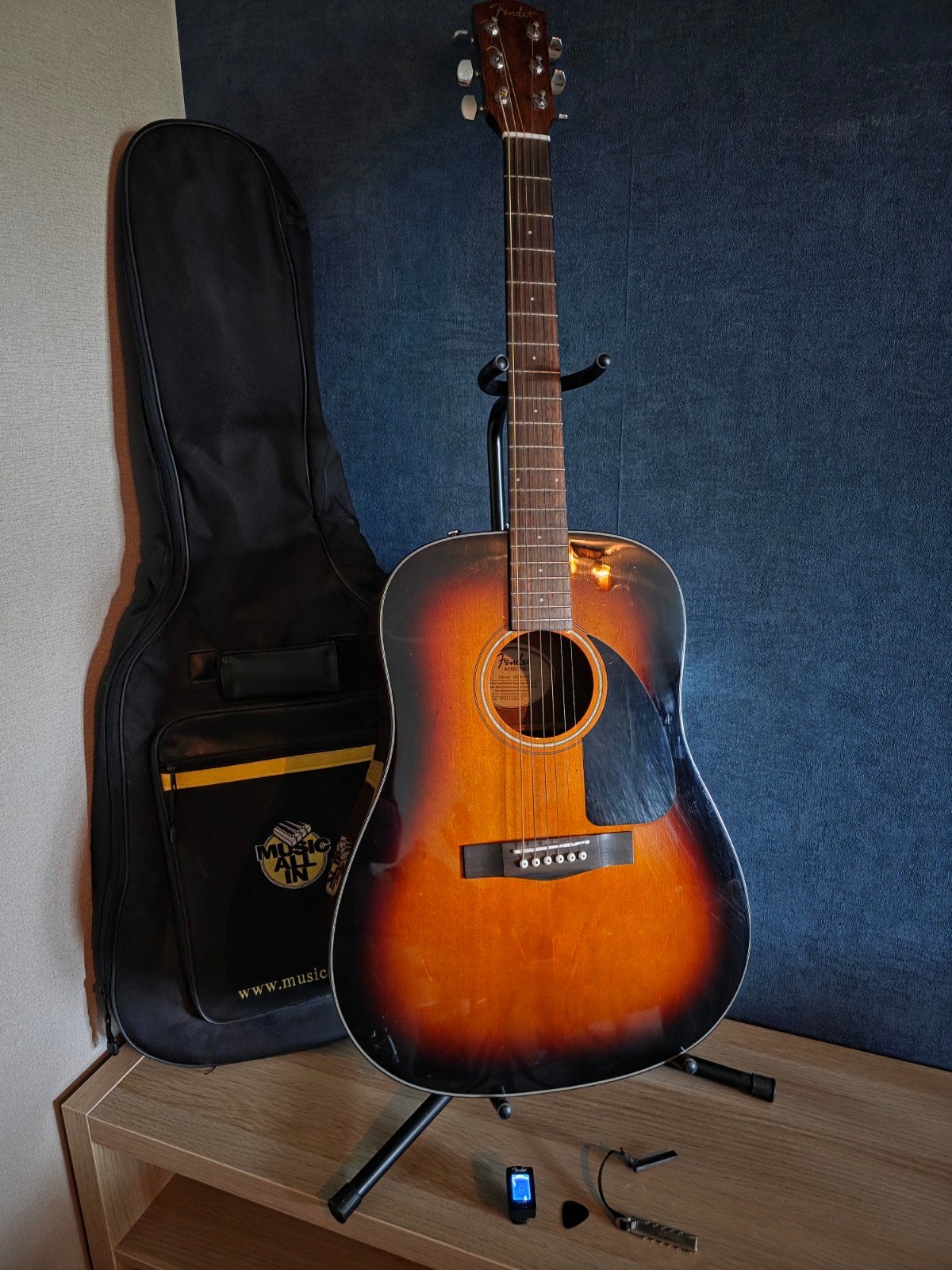 Akoestische gitaar Fender model CD-60 SB-DS-V2, Muziek en Instrumenten, Ophalen, Gebruikt, Western- of Steelstringgitaar