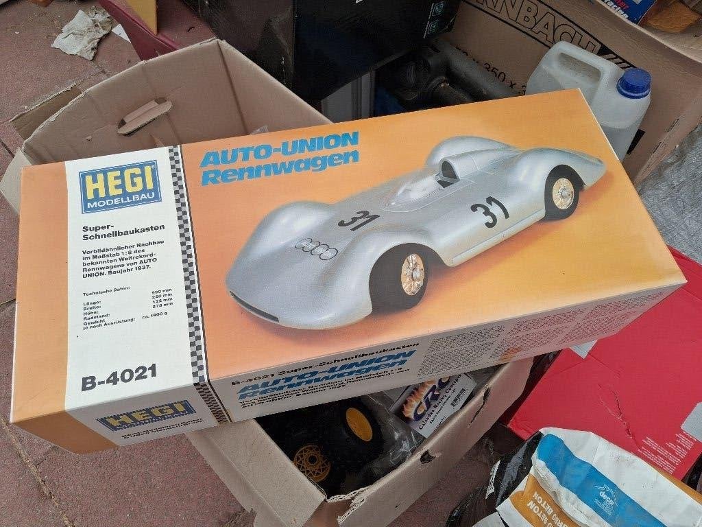 Hegi Auto Union Rennwagen, Ophalen of Verzenden, Zo goed als nieuw, Overige schalen, Onderdeel