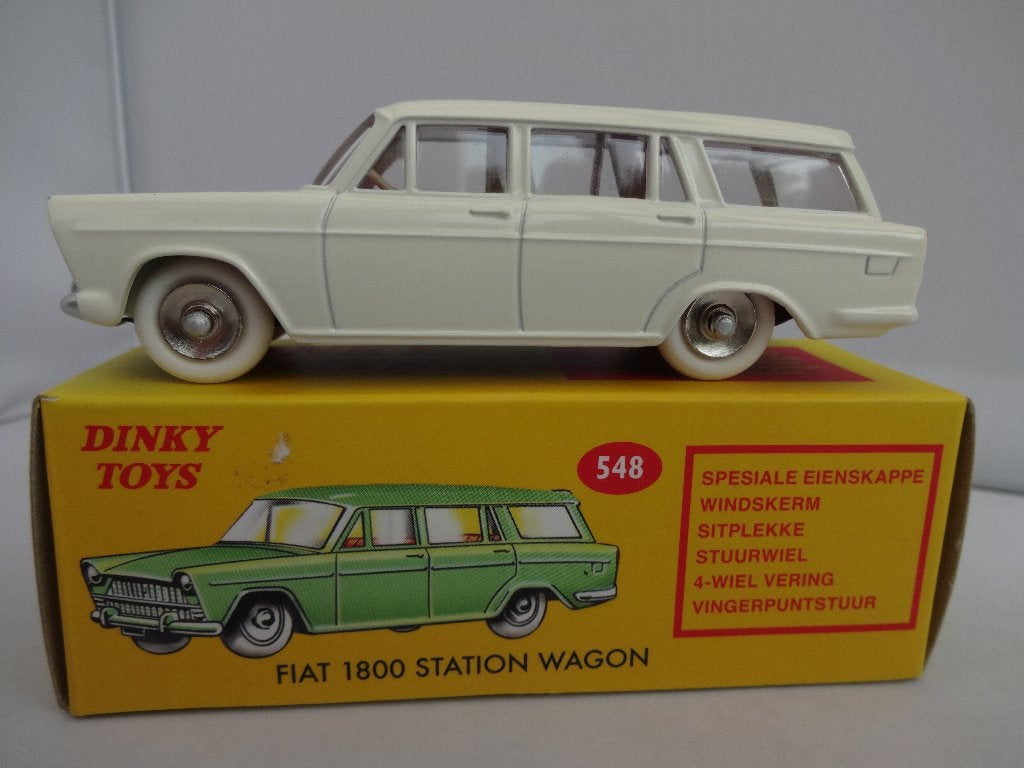Fiat 1800 Familiale wit nr: 548 van Dinky Toys 1:43 ZELDZAAM, Ophalen of Verzenden, Nieuw, Auto, Dinky Toys