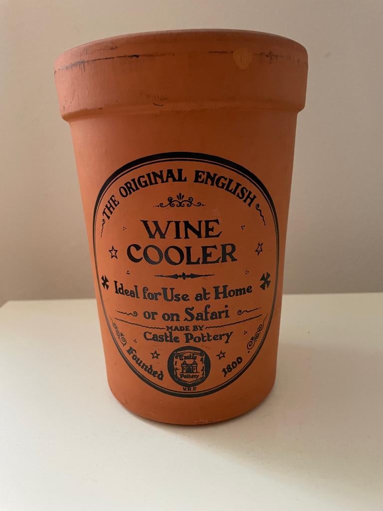 Wine Cooler Castle Pottery - Terracotta wijnkoeler, Flessenkoeler, Nieuw, Ophalen of Verzenden, Steen/keramiek