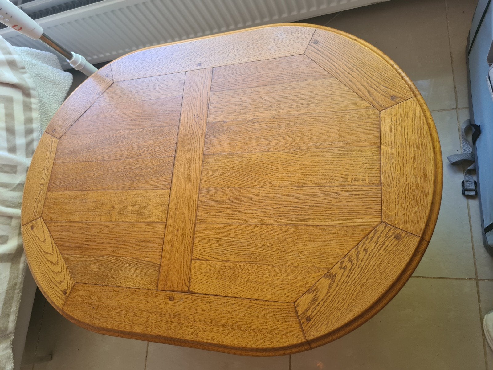 Salontafel en eettafel ovaal bannink van gogh, Ophalen, Gebruikt, 200 cm of meer, 50 tot 100 cm