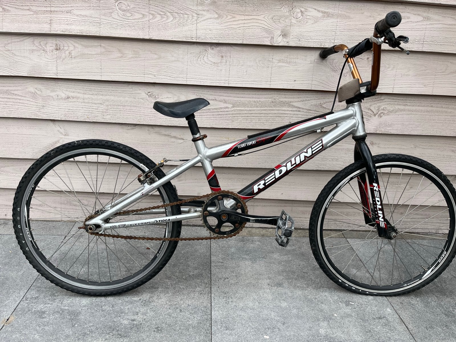 Opknapper Vintage Redline Crossfiets, Ophalen, 24 inch of meer, Gebruikt, Velgrem