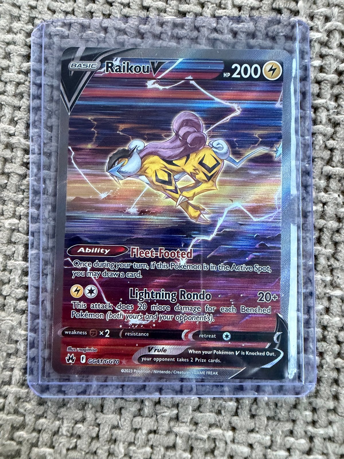 Raikou V GG41/GG70 Crown Zenith, Ophalen of Verzenden, Zo goed als nieuw, Losse kaart