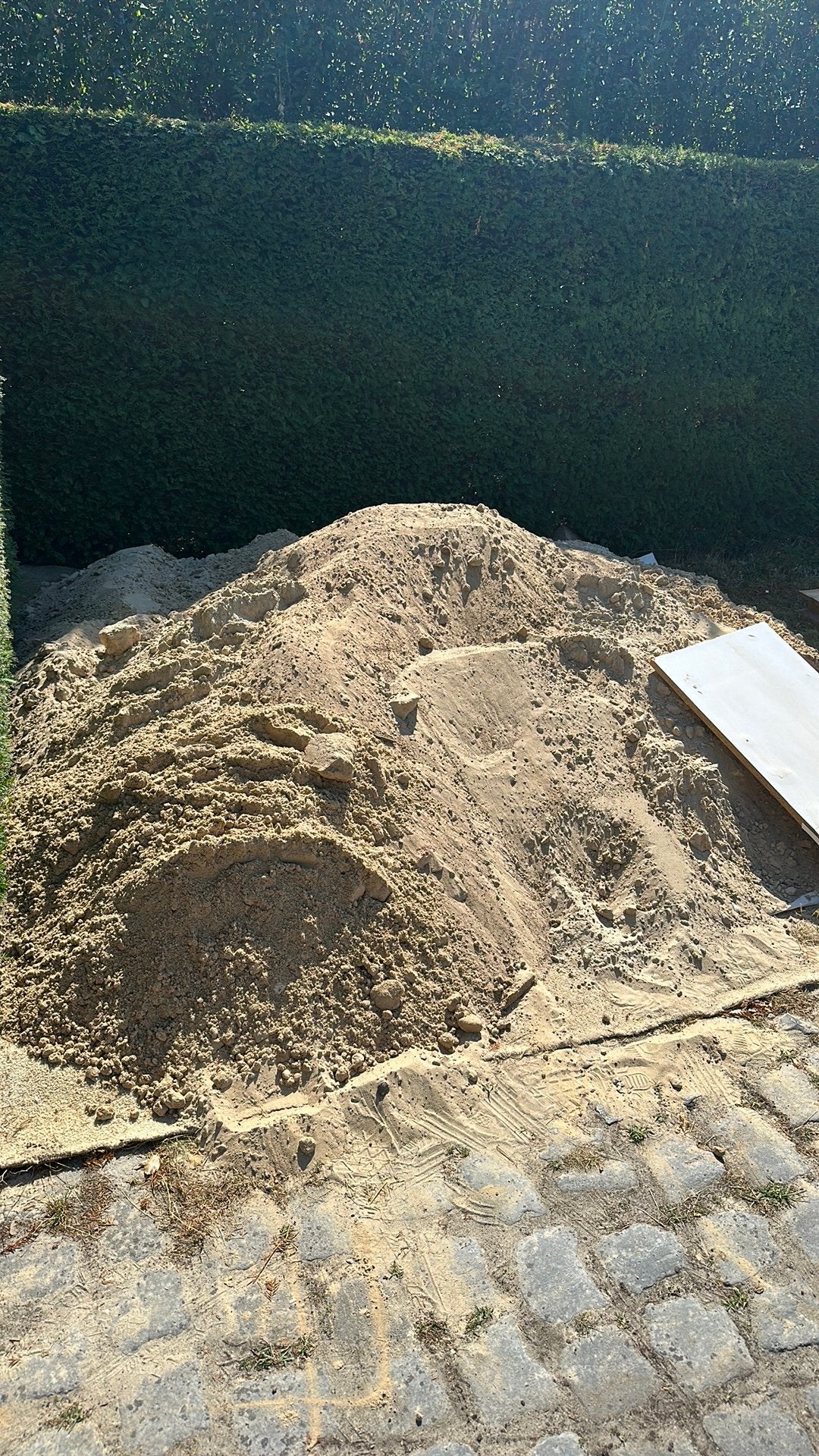 Gratis geel zand, Tuin en Terras, Ophalen, Zo goed als nieuw, Ophoogzand
