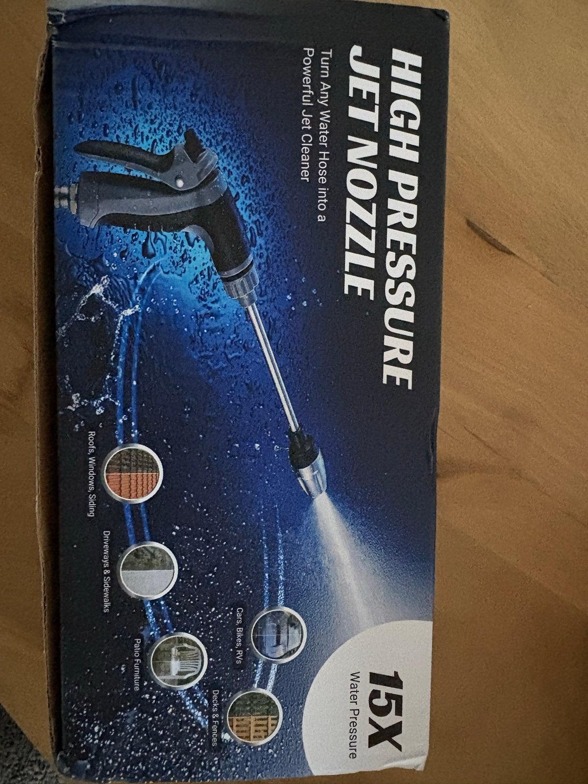 Hogedruk sproeikop voor tuinslang - 3 standen, Tuin en Terras, Ophalen of Verzenden, Nieuw, Handsproeier