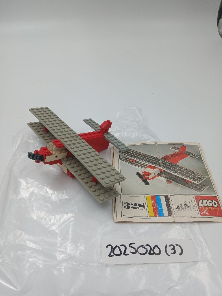 Lego system 328 Biplane, Gebruikt, Overige thema's, Lego, Inclusief instructies