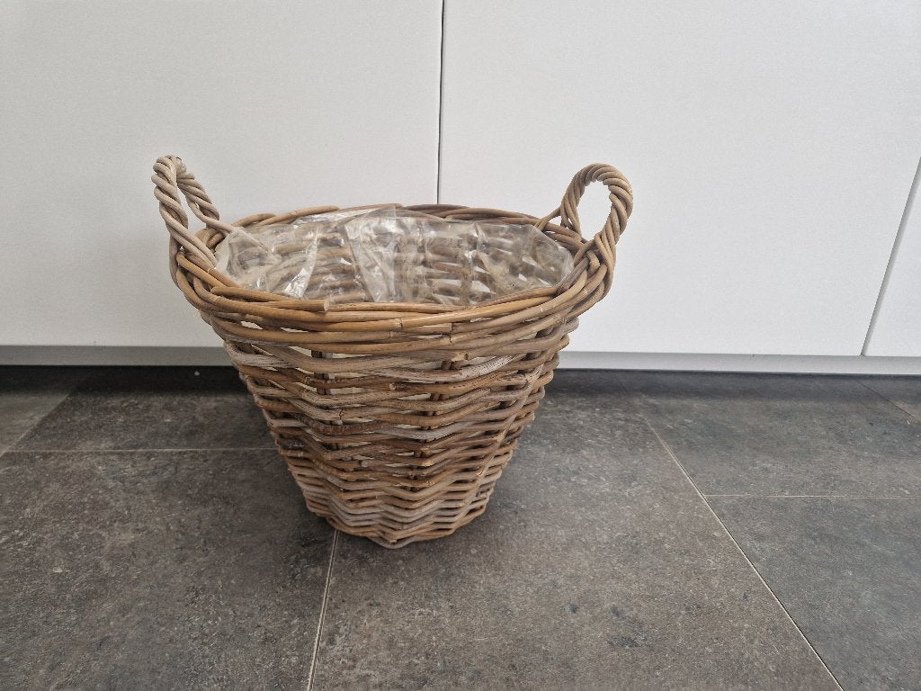 Plantenmand Leah Rotan, Overige materialen, Minder dan 30 cm, Balkon, Rond