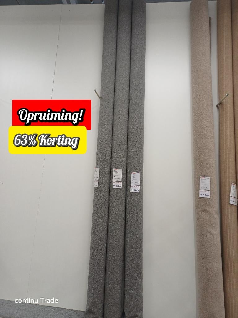 NIEUW Tapijt Samson grey Carpetright Op=Op, Huis en Inrichting, Stoffering | Tapijten en Kleden, Amsterdam, 200 cm of meer, Nb