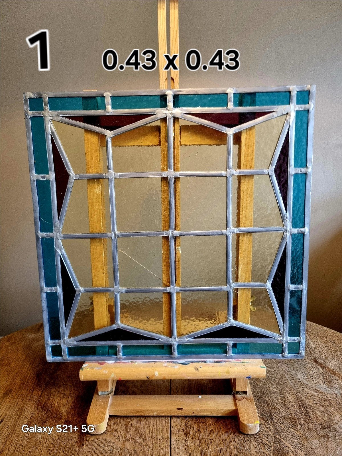 Prachtige gebrandschilderde glas-in-lood panelen, Antiek en Kunst, Ophalen