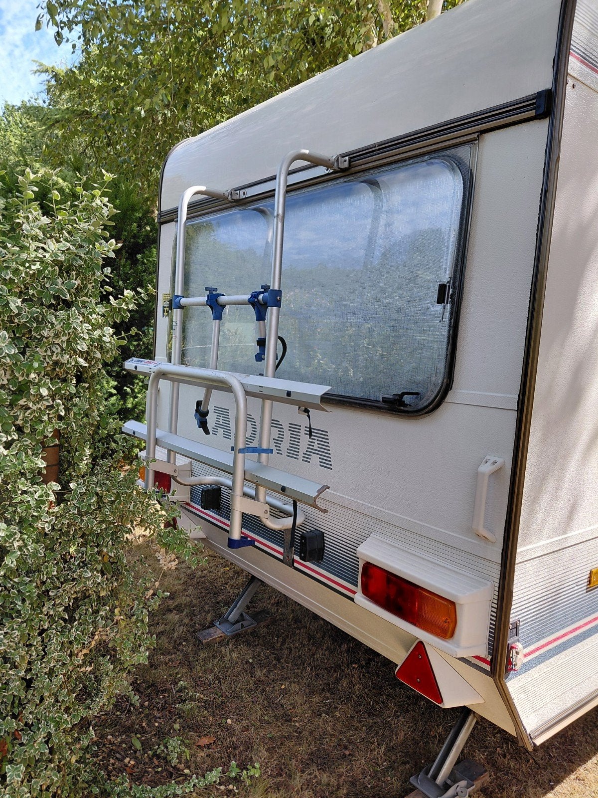 Caravan fietsendrager voor 2 fietsen (max 50kg), Ophalen, Gebruikt
