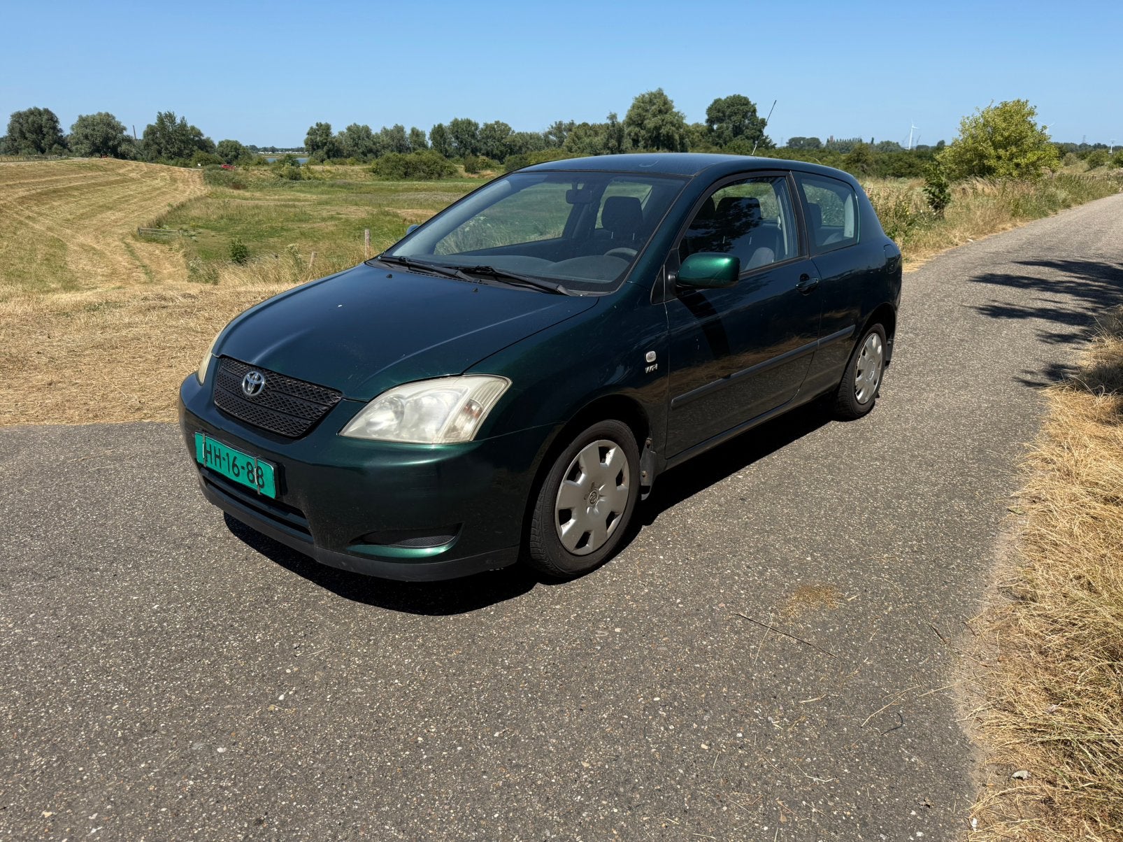 Toyota Corolla 1.4 Vvt-i 3DR Linea Terra 2003 Groen, Auto's, Toyota, Voorwielaandrijving, 1398 cc, 4 cilinders, Corolla