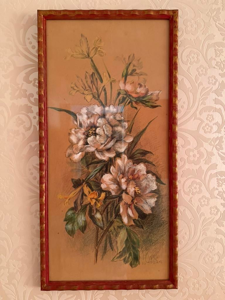 Antieke pasteltekening, Antiek en Kunst, Ophalen