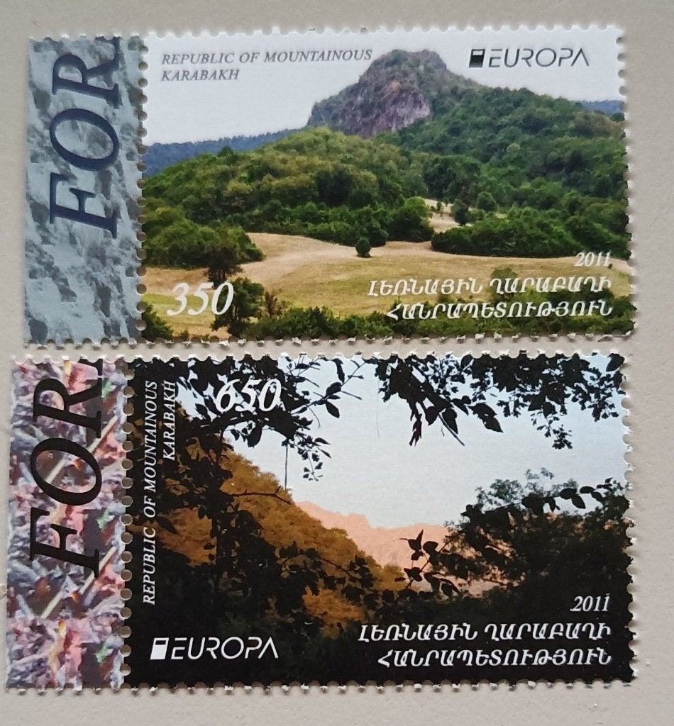 Nagorno Karabakh (Armenia) cept 2011 mich 69-70, Ophalen of Verzenden, Overige landen, Postfris