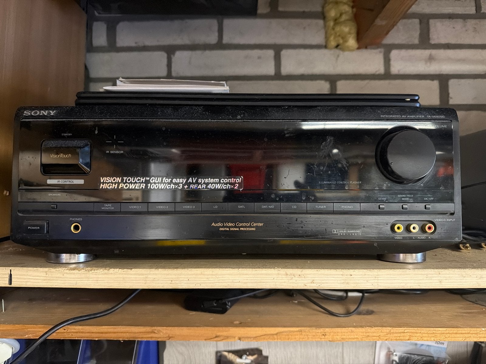Sony TA-VE800G AV-receiver - Krachtige Home Cinema Ervaring, Gebruikt, Ophalen of Verzenden, Sony, 120 watt of meer