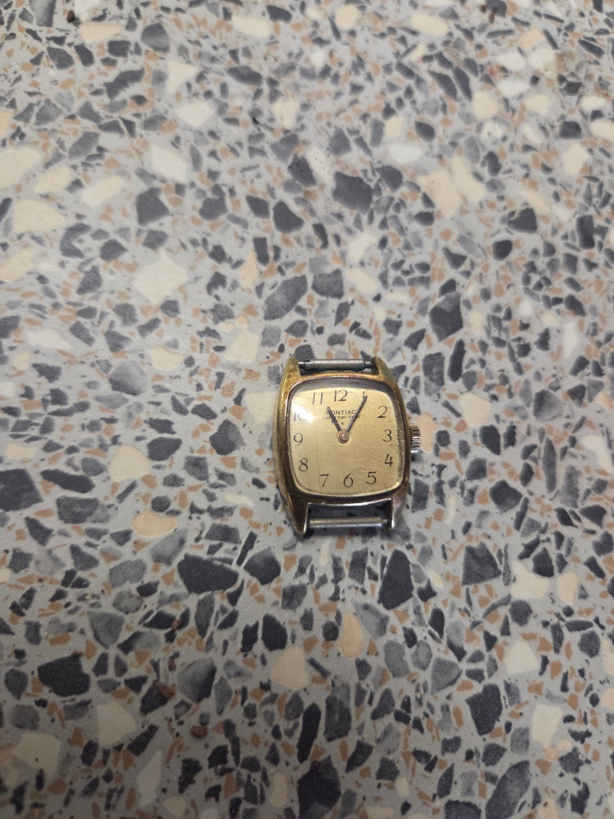 14 Karaat Gouden Pontiac Automaat Horloge, Overige merken, Gebruikt, Polshorloge, Overige materialen