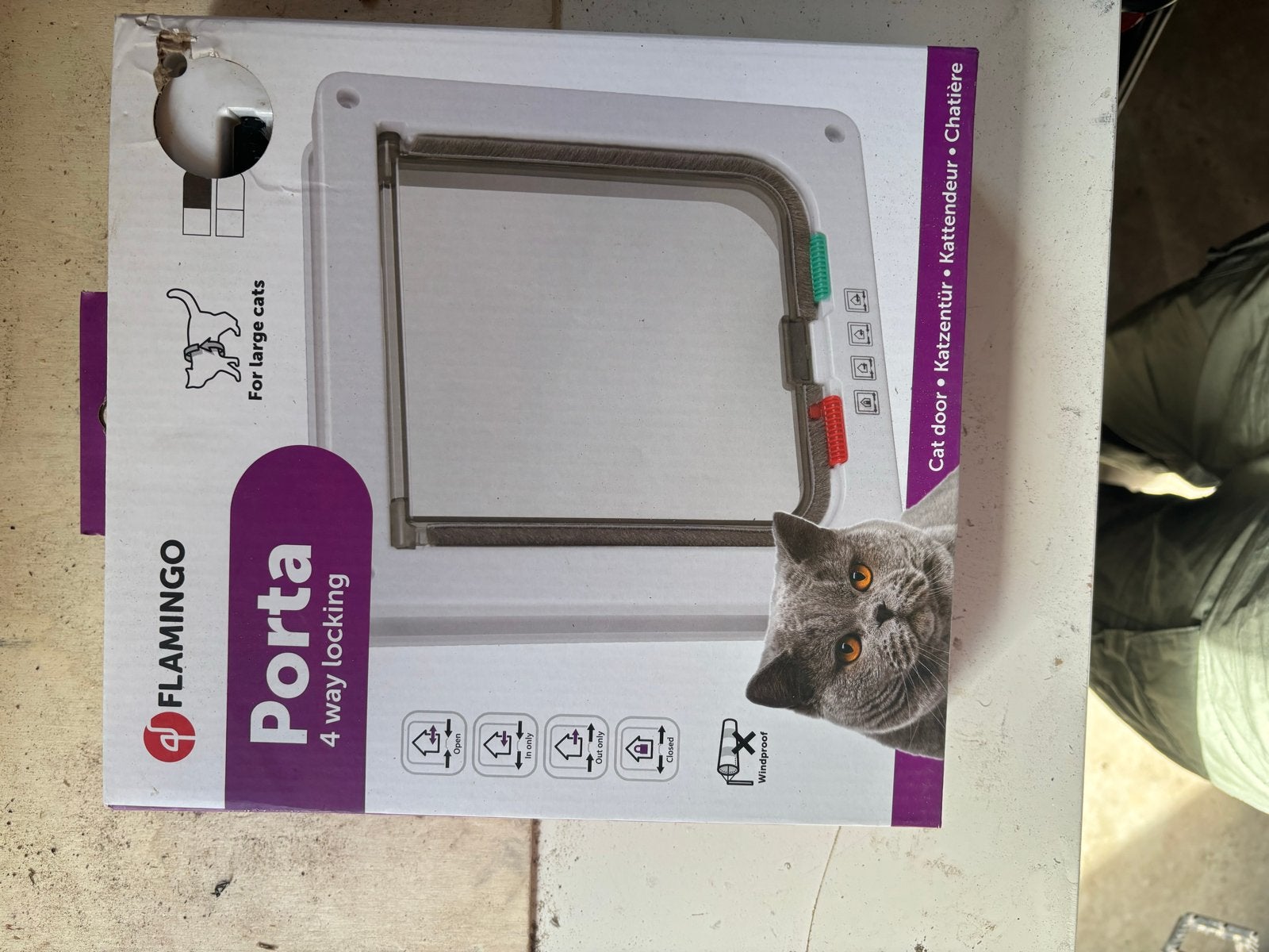 Kattenluik 4-way voor grote katten, Ophalen of Verzenden, Nieuw