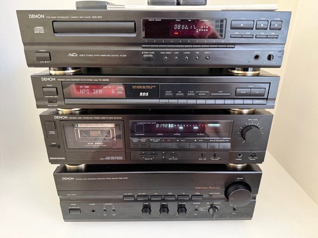 Denon set: PMA-915R + TU-580RD + DCD-825 + DR-M14HX, Ophalen, Denon, Losse componenten, Cassettedeck