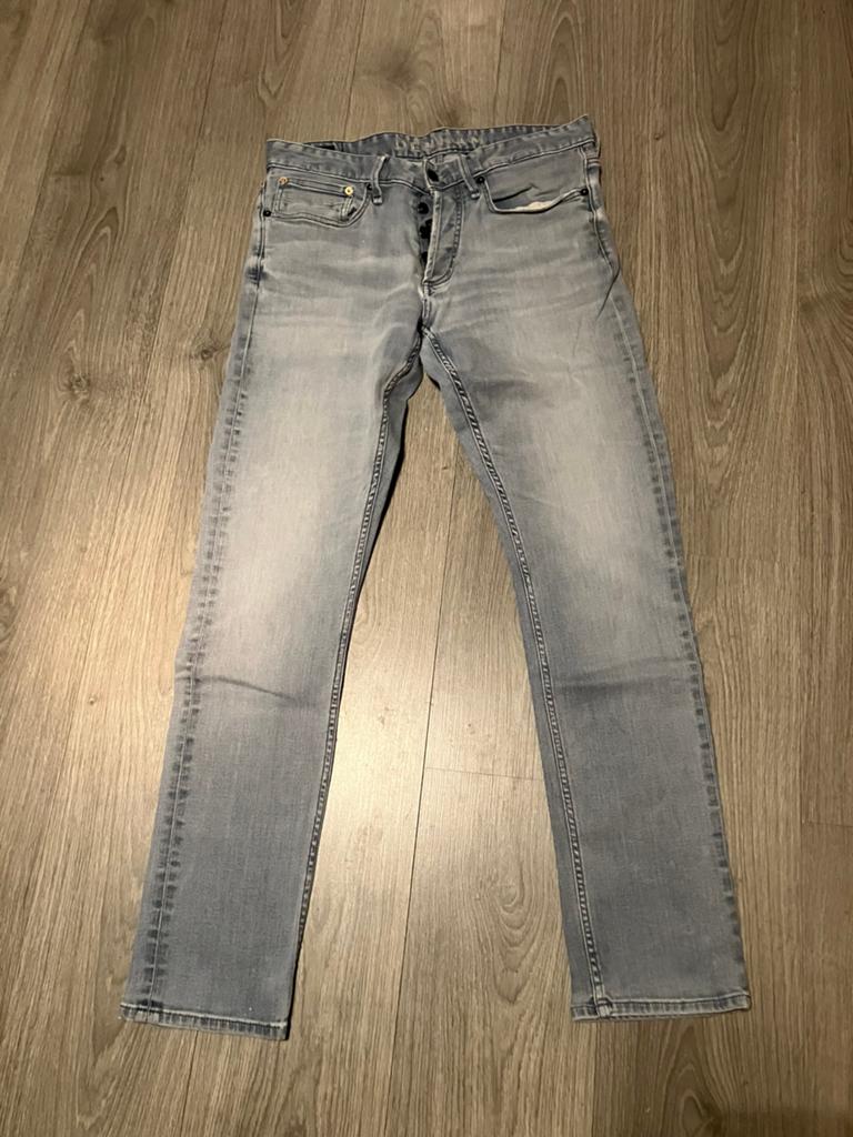 Denham jeans carret fit, Ophalen of Verzenden, Zo goed als nieuw, Blauw, W32 (confectie 46) of kleiner