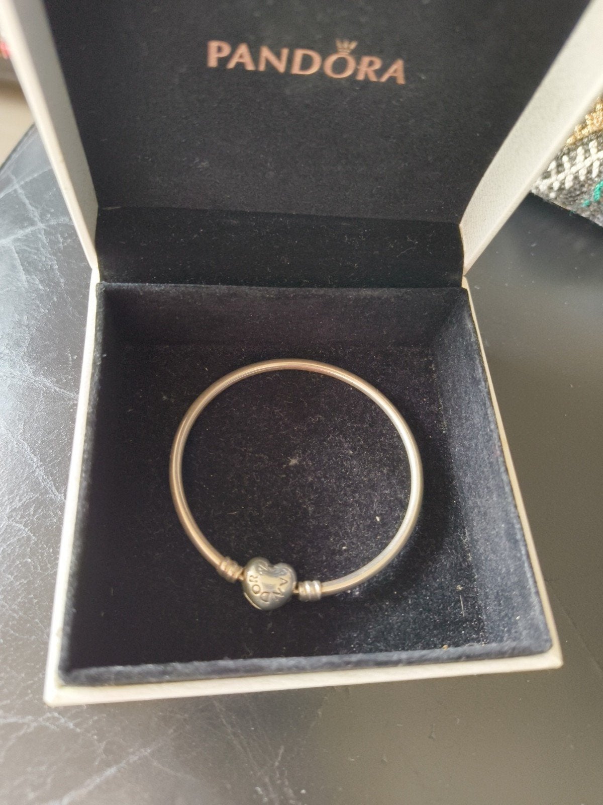 Pandora armband met hartje als sluiting, Sieraden, Tassen en Uiterlijk, Armbanden, Ophalen of Verzenden, Zo goed als nieuw, Zilver