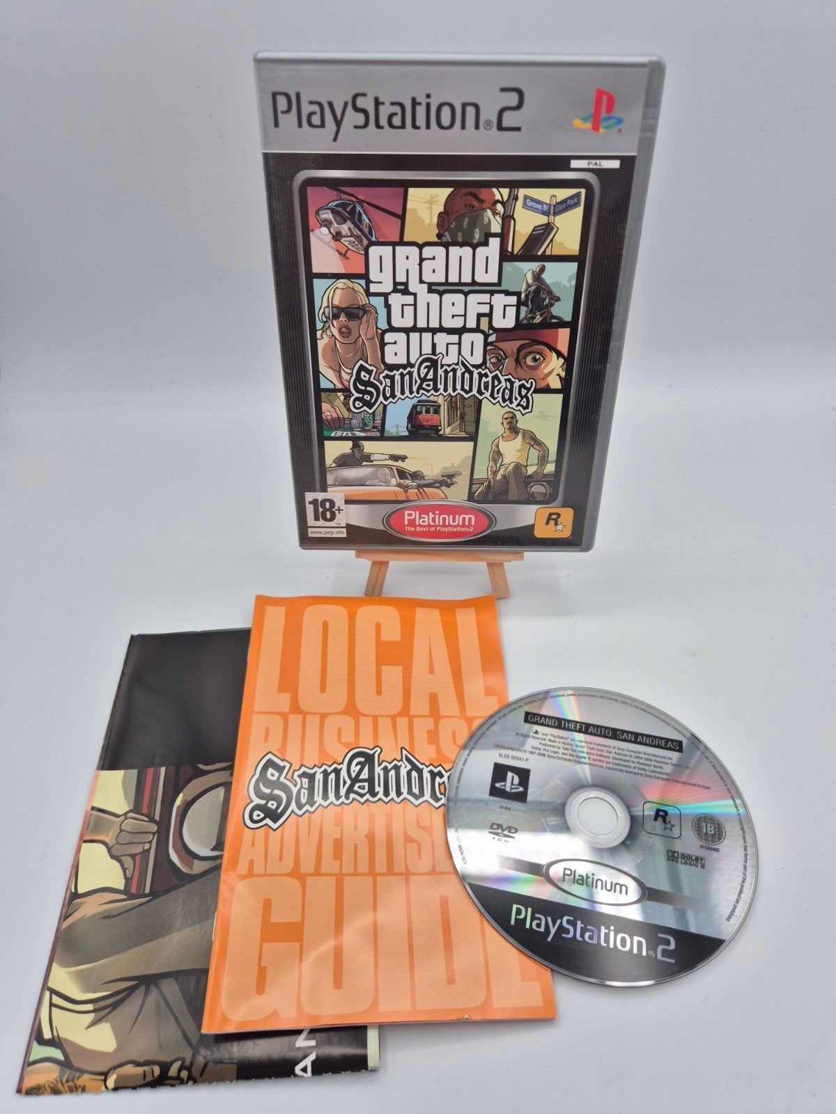 Grand Theft Auto San Andreas Platinum Edition PS2, Avontuur en Actie, Vanaf 18 jaar, Info@rockstargames.com, Rockstar Games, 622 Broadway, New York, NY 10012, USA