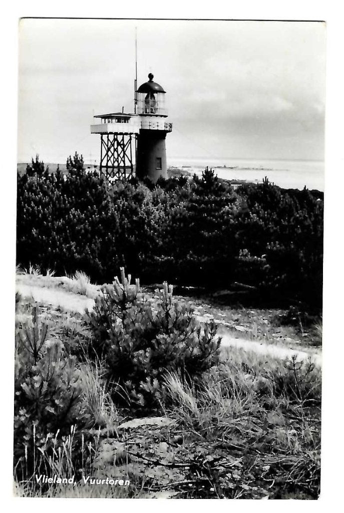 Vlieland - Vuurtoren, Verzenden, 1940 tot 1960, Gelopen, Waddeneilanden