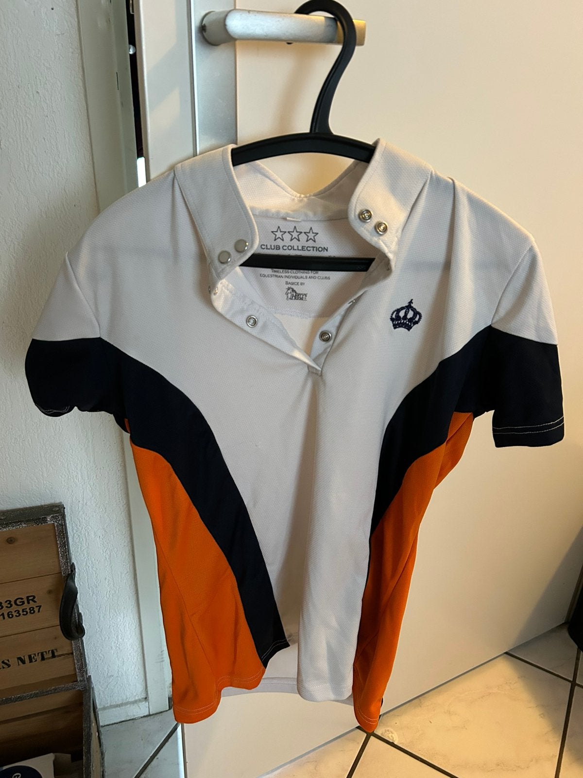 wedstrijdshirt harry’s horse, Dieren en Toebehoren, Paardrijkleding, Ophalen of Verzenden, Gebruikt, Dressuur, Bovenkleding