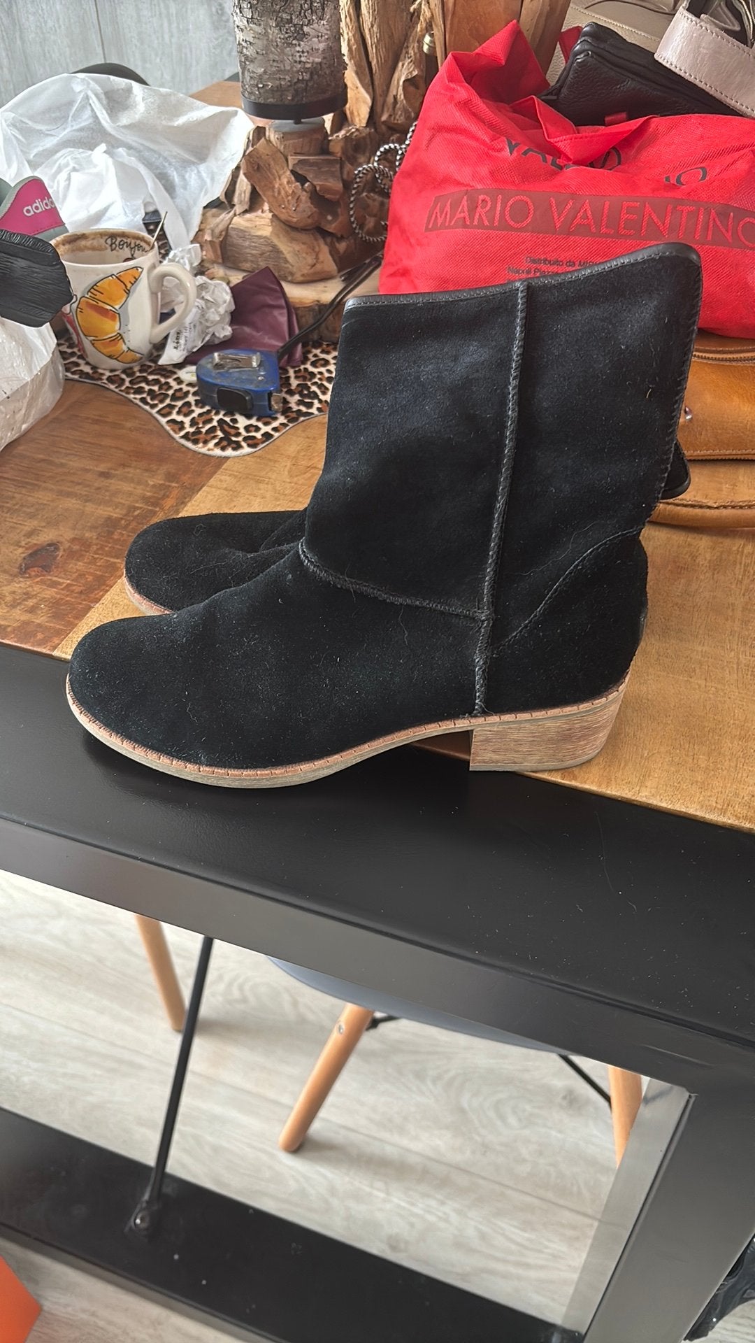 Suede ugg laarsjes, Kleding | Dames, Schoenen, Ophalen, Zo goed als nieuw, Bruin