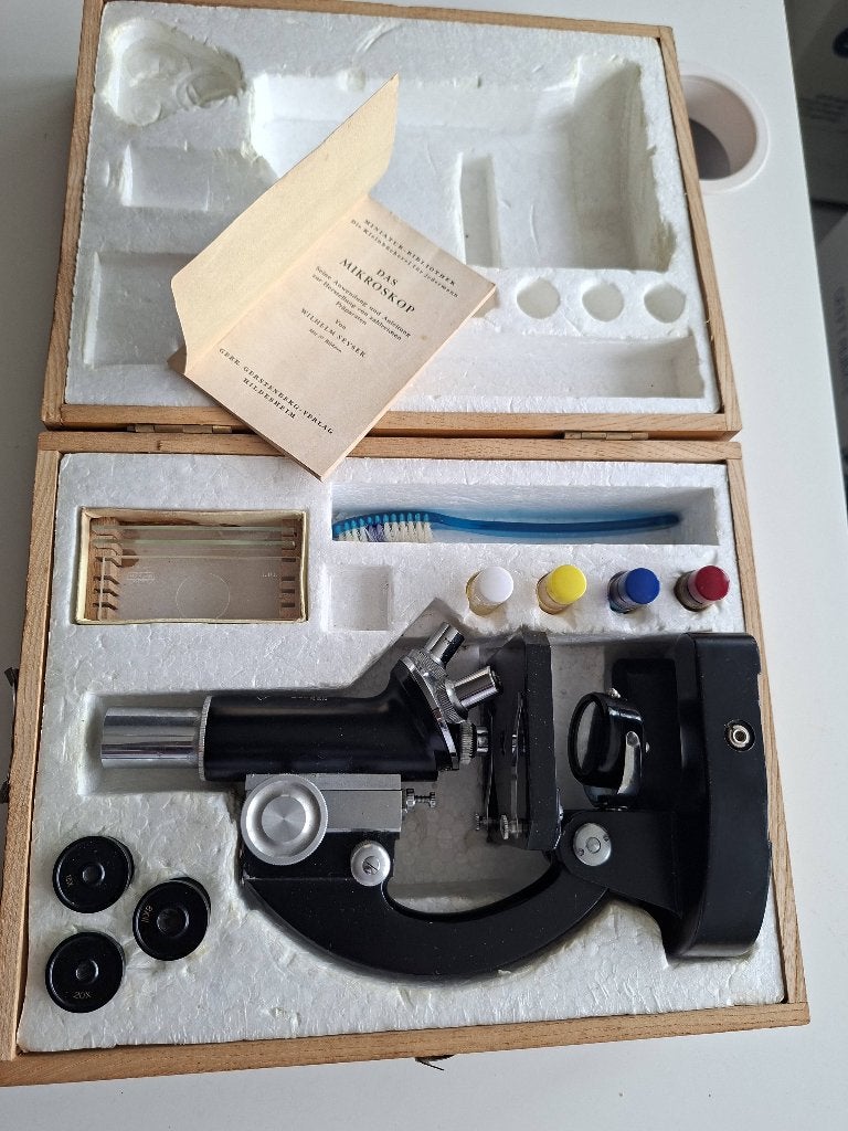 Antieke microscoop, Ophalen of Verzenden, Gebruikt, Minder dan 400x, Biologische microscoop