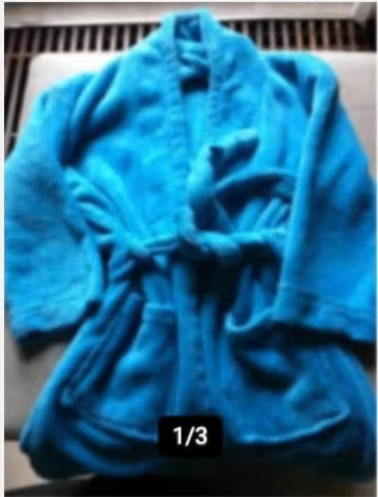 Meisjes badjasje zacht velours mt 98/110, Ophalen of Verzenden, Zo goed als nieuw, Maat 34 (XS) of kleiner