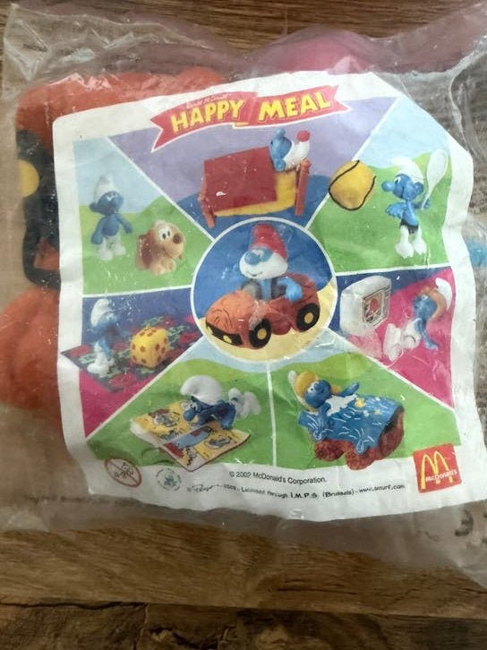 McDonald's Happy Meal-speelgoed: De Smurfen 2002., Ophalen of Verzenden, Nieuw, Grote Smurf, Poppetje, Figuurtje of Knuffel