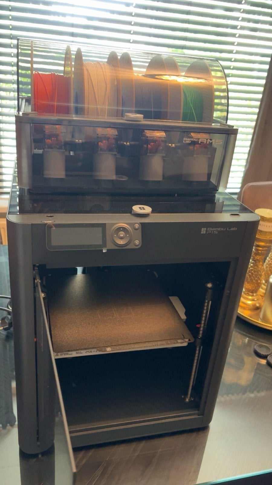 Bambu Lab P1S 3D-printer met AMS - Zo goed als nieuw, Computers en Software, 3D Printers, Ingebouwde Wi-Fi, Ophalen of Verzenden