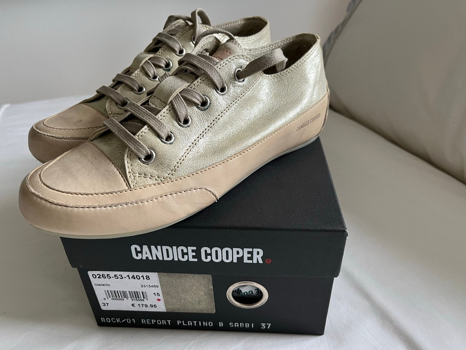 Candice Cooper Designer Sneakers - Maat 37 - Z.G.A.N., Ophalen of Verzenden, Zo goed als nieuw, Beige, Sneakers of Gympen