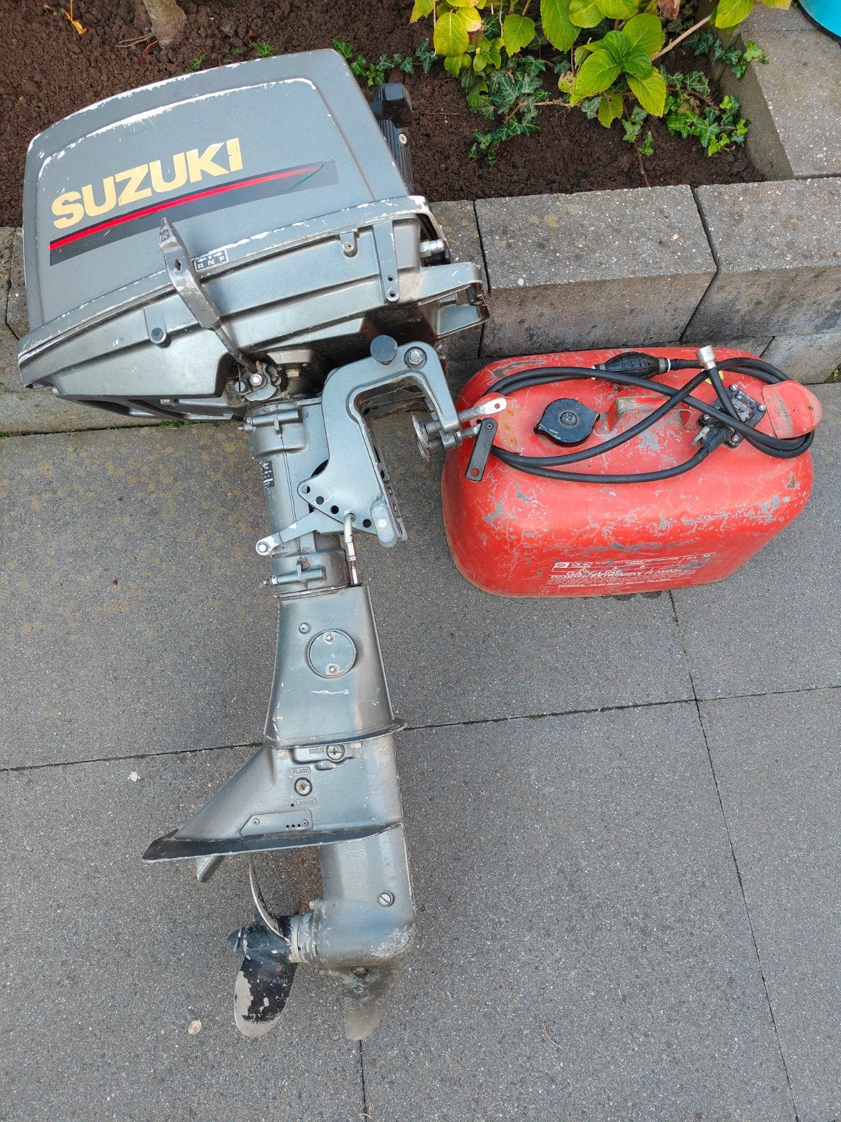 Buitenboordmotor 6pk Suzuki kortstaart, Motoren, Ophalen, Gebruikt