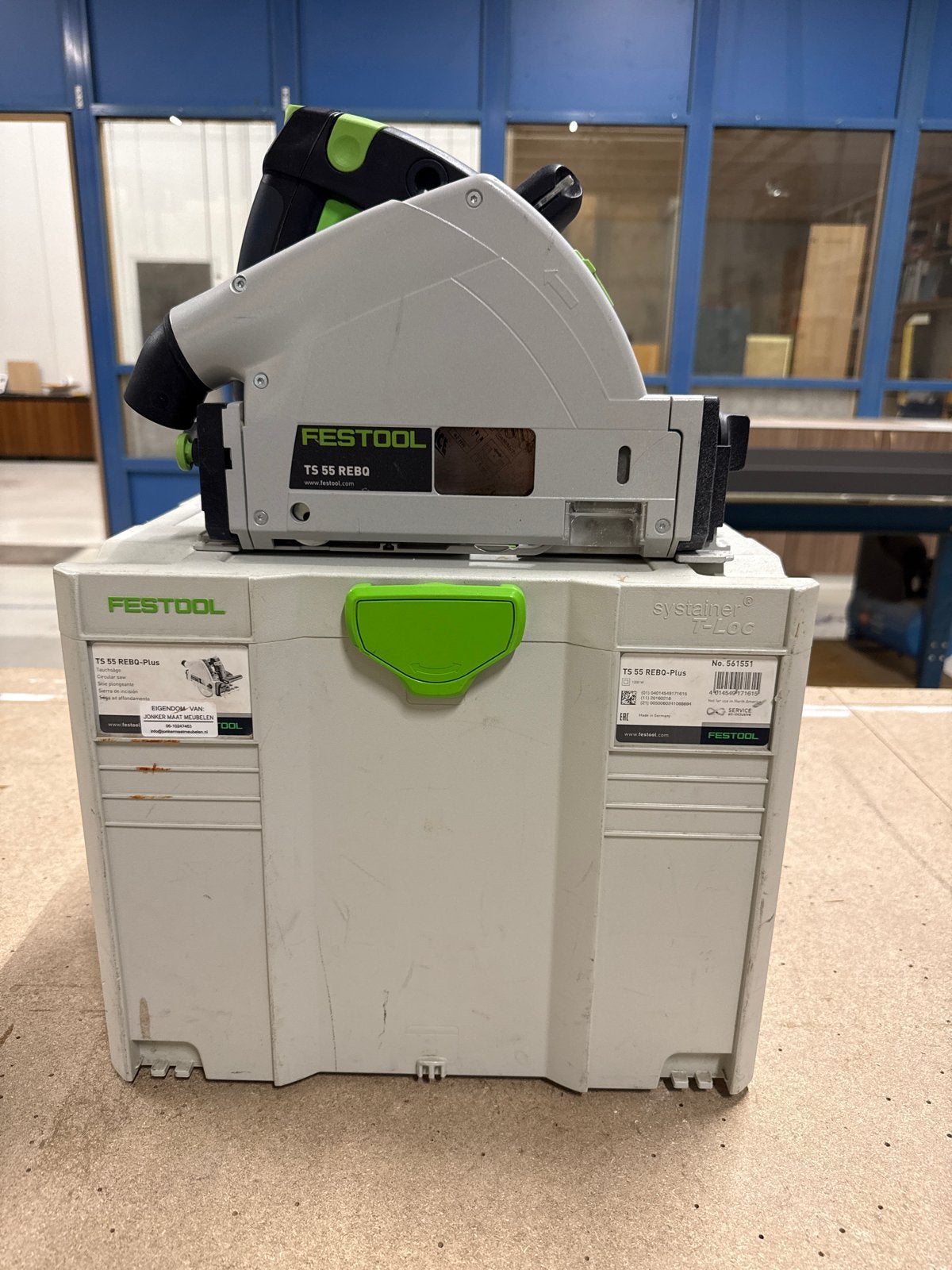 Festool TS 55 REBQ-Plus invalzaag met Systainer, Doe-het-zelf en Verbouw, Gereedschap | Zaagmachines, Ophalen, Gebruikt, Invalzaag