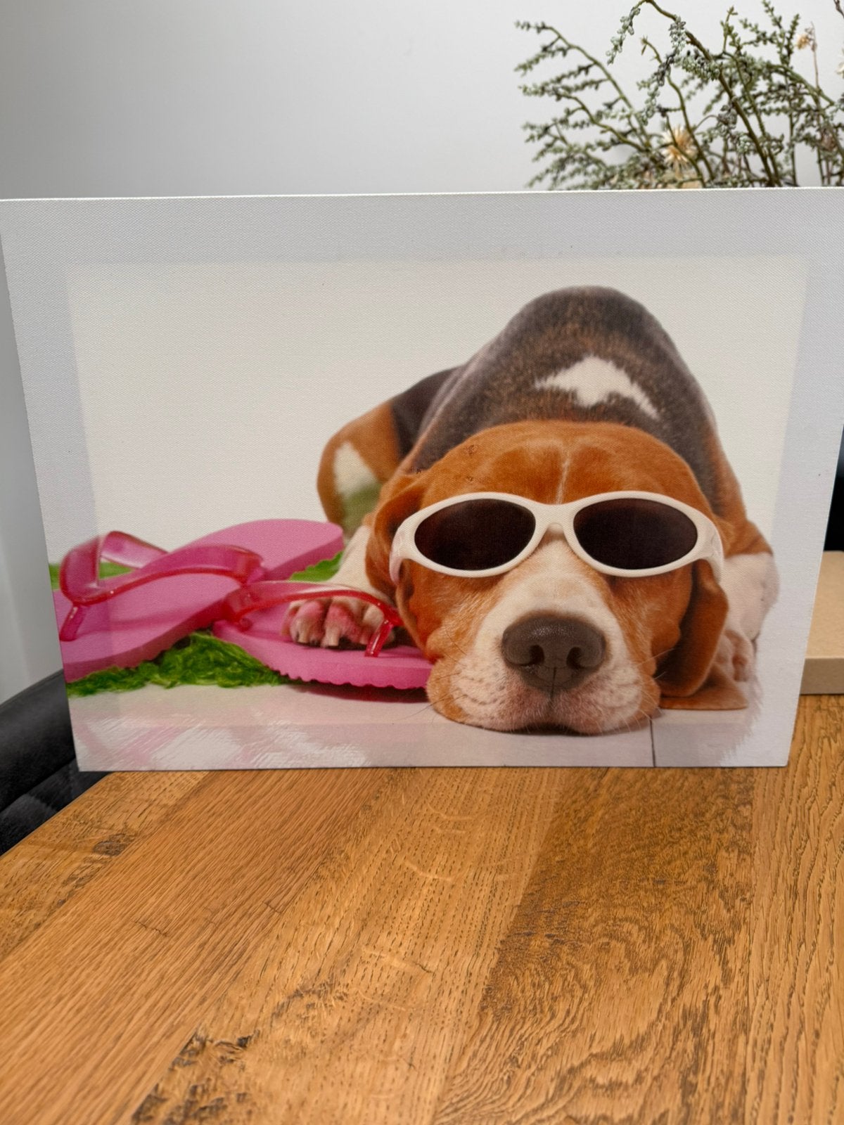 Schilderij hond  Beagle, Ophalen of Verzenden, Schilderij