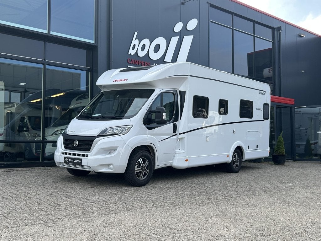 Dethleffs Trend T 7017 EB Automaat + lage bedden, Caravans en Kamperen, Automaat, Fiat, Tot en met 2, Bedrijf
