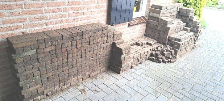 Stenen (20x6x5cm / 22x8x7cm)., Tuin en Terras, Ophalen, Gebruikt, Beton, Klinkers
