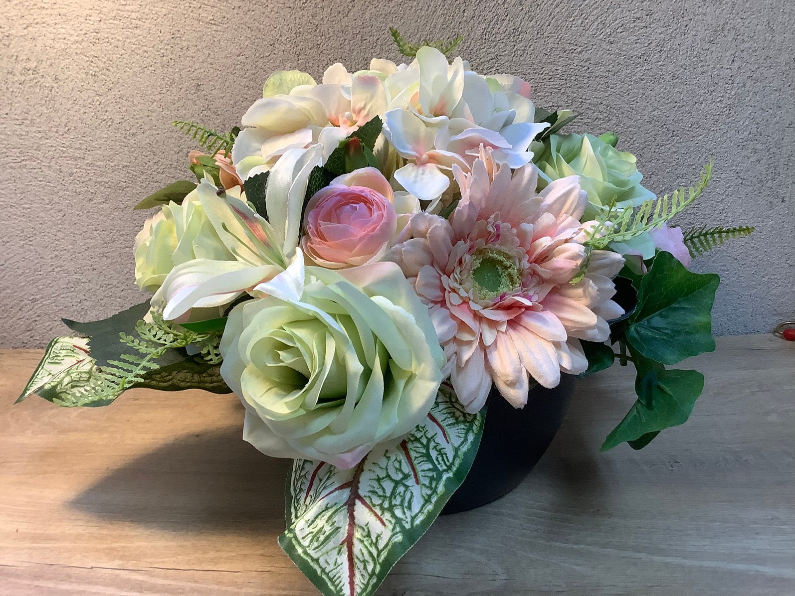 Mooi biedemeijer bloemstuk kunstbloemen, Ophalen of Verzenden, Gebruikt
